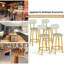 Tabouret de comptoir 24,6 po Sivansh-725851731-725851730
