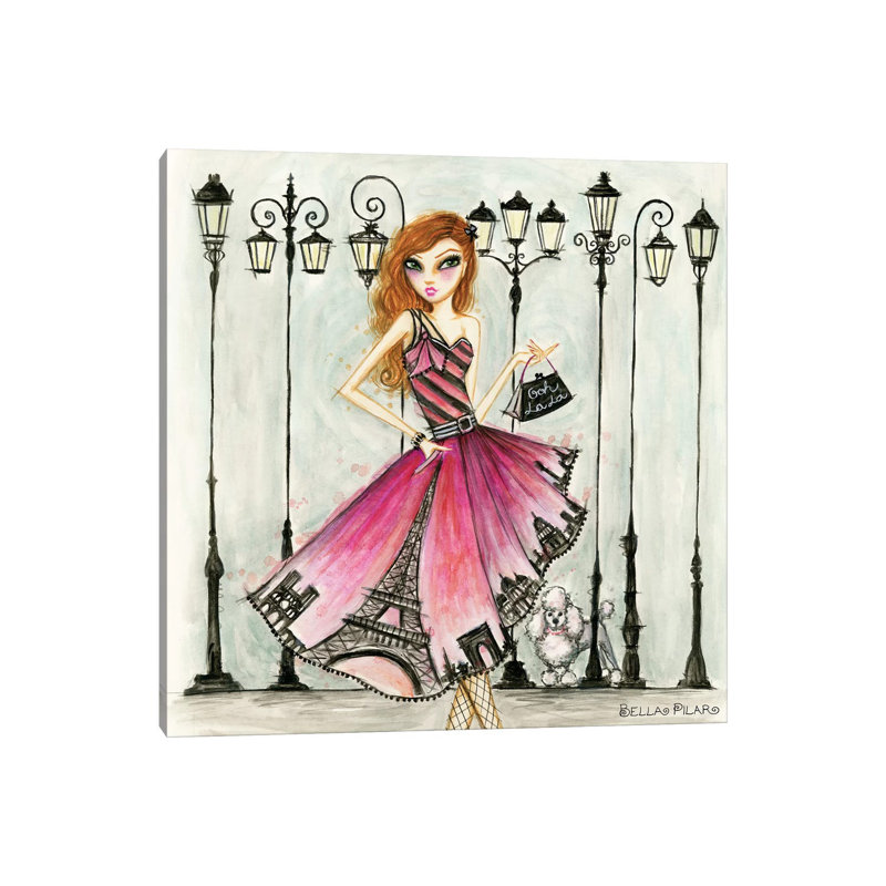 Paris by Bella Pilar - Wrapped Canvas Print, 93.98 cm H x 93.98 cm W x 3.175 cm D