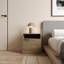 Swathi 114.3cm W Solid Wood Bedside Table-689004818