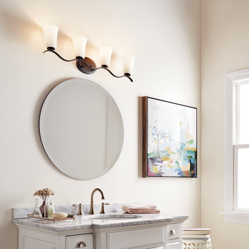 Guerro 4 - Light Dimmable Vanity Light, Olde Bronze, Incandescent