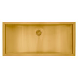 Ruvati 34 x 14 inch Stainless Steel Rectangular Bathroom Sink Undermount