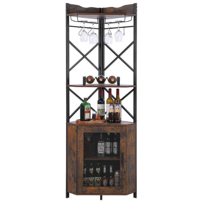 Bar 5 niveaux avec porte-bouteilles et porte-gobelet amovible