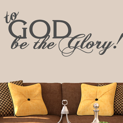 Adhésif décoratif «To God Be The Glory»