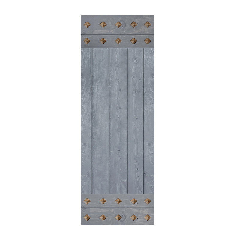 Porte de grange lambrissée peinte en bois sans trousse de quincaillerie d'installation, Sans finition, 30 po x 84 po