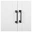 U_STYLE Buffet blanc de 54,3 po avec rangement, 4 portes et 1 tiroir, desserte de cuisine moderne avec tablettes réglables et tringle latérale-1027998368
