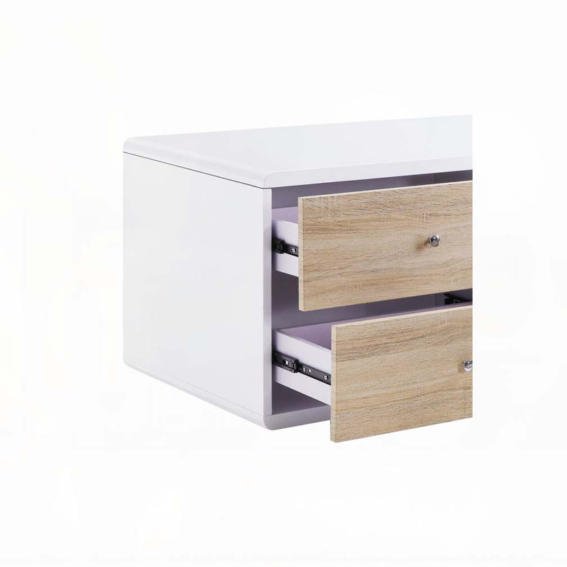 White High Gloss 4-Drawer Coffee Table