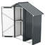 Rangement en métal 2 en 1 avec fonction imperméable, idéal pour une utilisation intérieure et extérieure, assemblage facile, objets de valeur à compartiments verrouillables, brun, tablette pouvant supporter jusqu'à 70 lb, abri de jardin compact en bois de chauffage