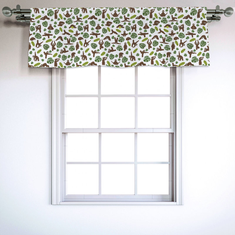 Sateen Ruffled Window Valance