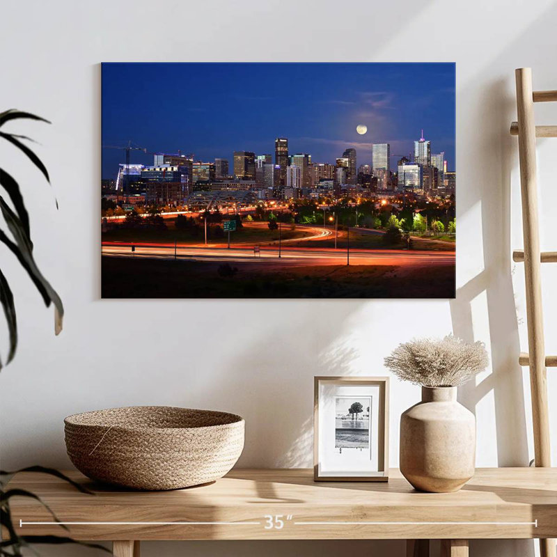 Nicci Denver City Light Trails, 16" H x 24" W