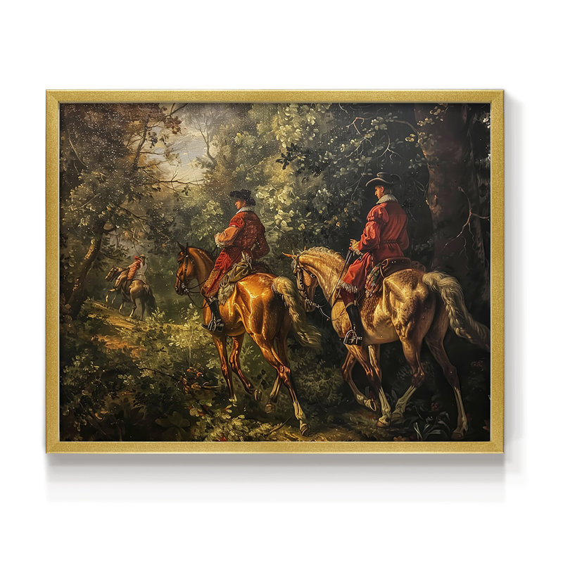 Faune - Lxxxi - Reproduction encadrée - Restickable, H 22 po x l 28 po, Or