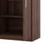 2-Door Wooden Wardrobe Armoire With 3 Storage Shelves