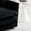 Canapé modulaire en U avec respirant, 5 places, noir, chenille