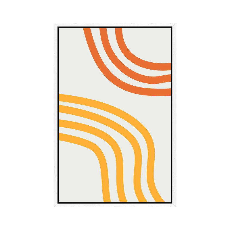 Linea V - Print on Canvas, 101.6 cm H x 66.04 cm W, White Framed