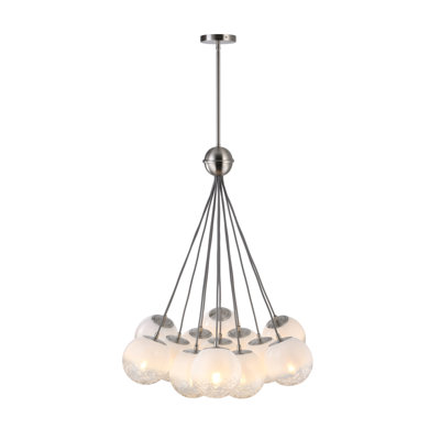 Moonlight Pendant - Satin Nickel - 12-Light