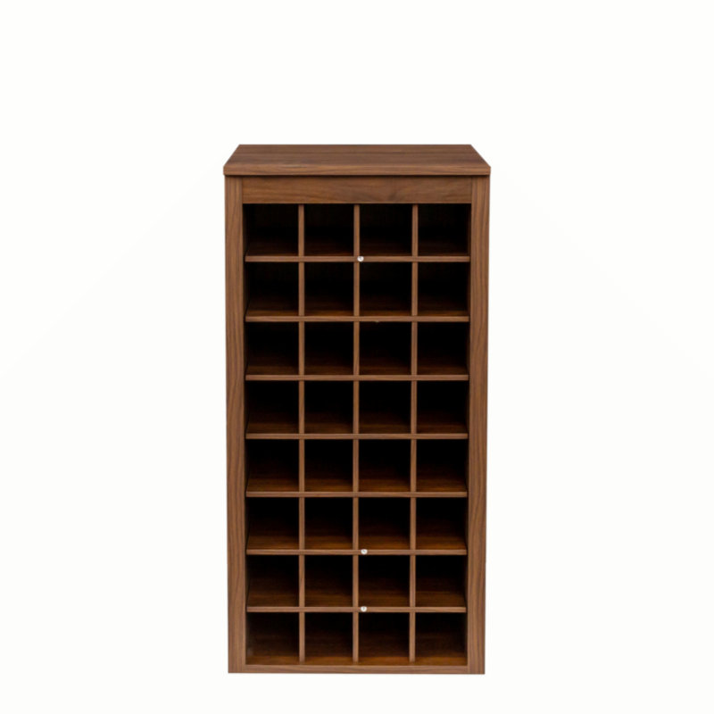 modular 32 wine bar cabinet Buffet Cabinet, Walnut Brown