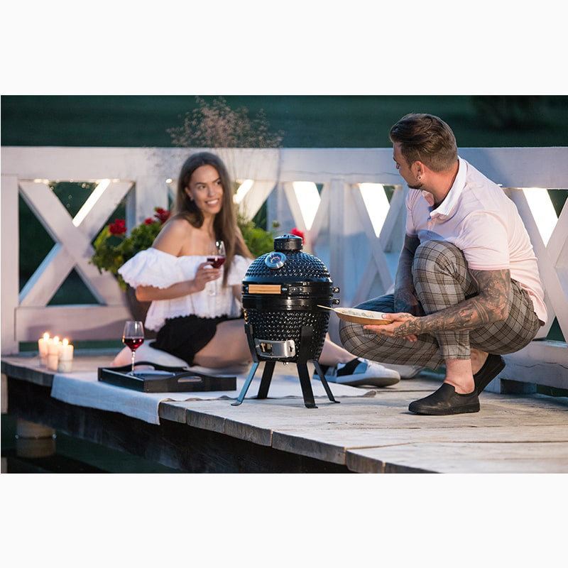 Kamado Bono 15cm W Wood Pellet Grill