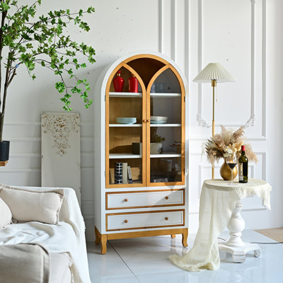 White Solid Wood Sideboard