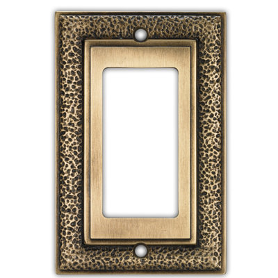 Hammered 1-Gang Rocker Wall Plate