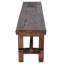 Banc long en bois massif rustique
