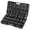 Ensemble de douilles à chocs, douilles à percussion de 19 po 1/2, douilles profondes, douilles à 6 pans, douilles à douille 1/2 po Impact 3/8 po - 1-1 / 2 po, construction robuste en Cr-V, avec rangement Cage