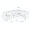 Canapé modulaire 4 pièces Caelean-100661746-101069192