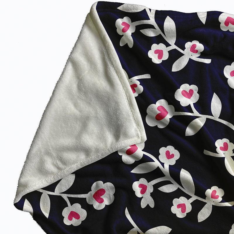 Binette Throw Blanket, W76 x L101cm, Blue