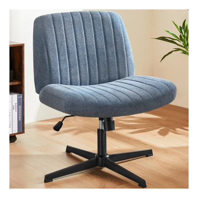 Fauteuil de bureau pivotant sans accoudoirs, sans pieds et à roulettes