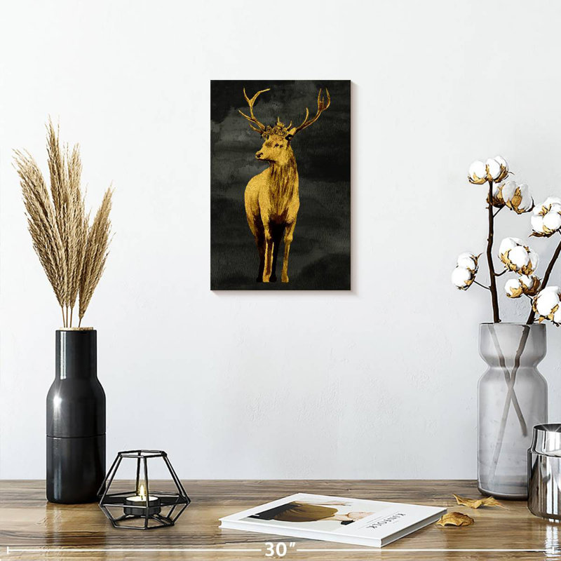 Brampt Golden Deer, 12" H x 8" W