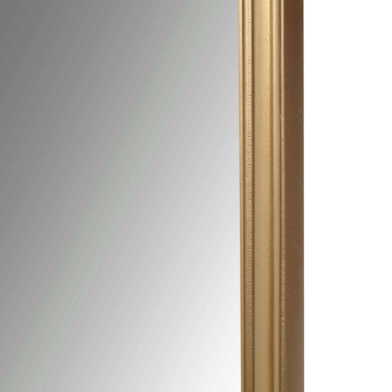 Gold Scalloped Wood Wall Mirror