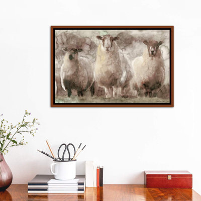 Trois moutons - reproduction d'art