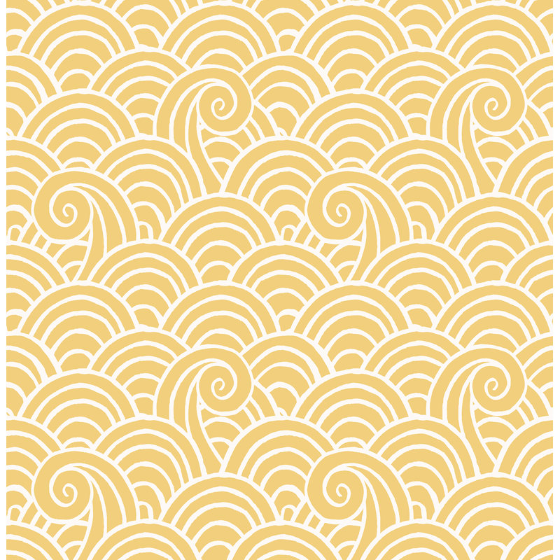 Rouleau de papier peint Toney, Jaune