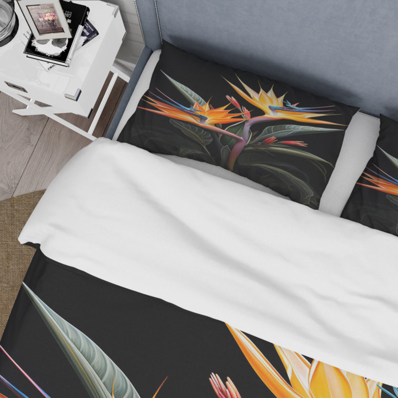 Ensemble de housse de couette en microfibre / polyester Birds Of Paradise Paradise II