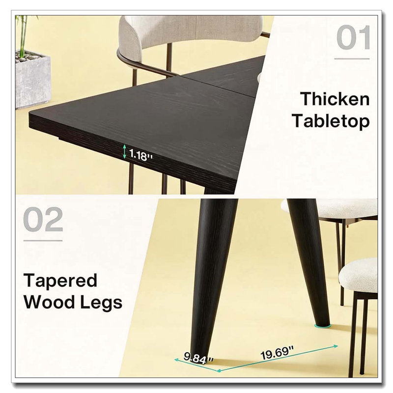 Kitchen Table,Coffee Table, Black