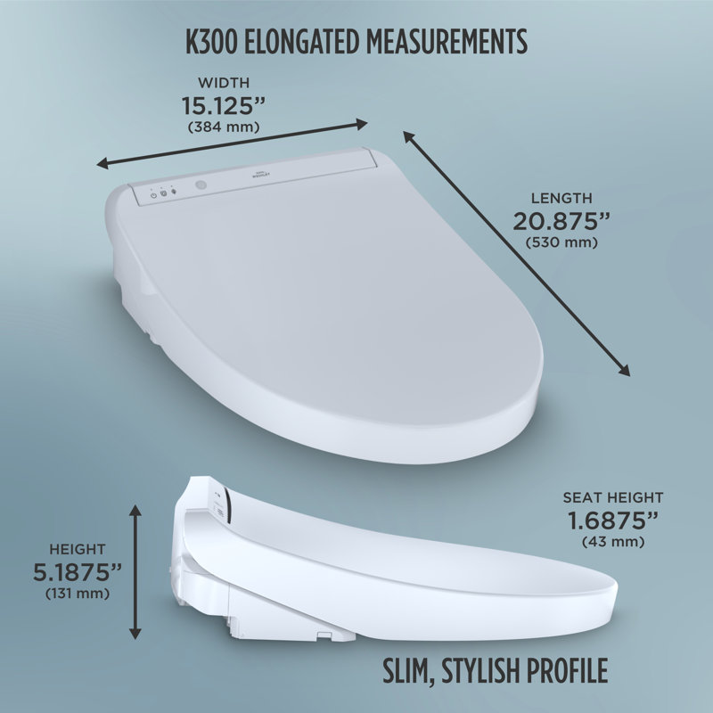 Washlet® Toilet Elongated Seat Bidet, Sedona Beige