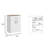 2 Piece Kitchen Set, Kitchen Island + Pantry Cabinet , White