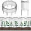 24'' H x 12.6'' W Black Metal Fence Panels Included