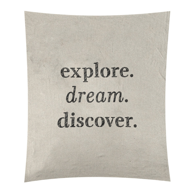 Tapisserie de polypropylène discover de rêve en polyester, Blanc / noir, H 80 po x l 68 po