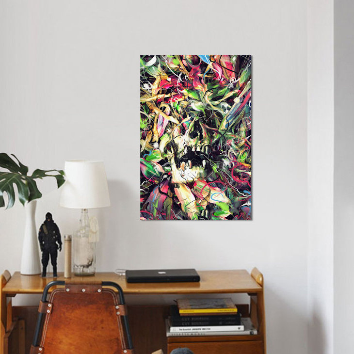 « enterré », reproduction d’impression sur toile, H 18 po x l 12 po x P 1,5 po, Toile tendue, Pas de tapis