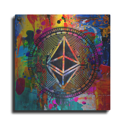 Wrought Studio™ " Eth Ethereum Crypto In Color " by Valentyn Artemenko