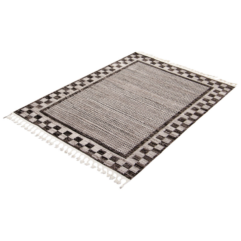 Tapis ivoire / gris Whittney Quattro, Rectangle 7 pi 10 po x 10 pi 5 po