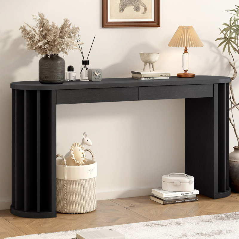 Donnovan 59" Console Table, Black