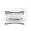 Très grand / très grand courtepointe 6 pièces avec jaune. Aquarelle tranquille pour une chambre à coucher confortable. Tissu en microfibre et coussins décoratifs, jaune très grand. Serene Stripe Peaceful Soft-119448926-119448925