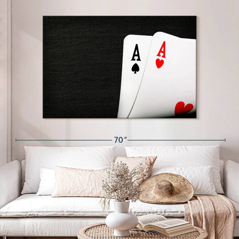  Jeu de cartes «Ace», H 34 po x l 51 po