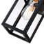 Schlesinger Matte Black Outdoor Wall Lantern with Dusk to Dawn-42470765