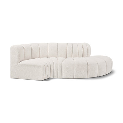 Houssam Upholstered Curved Sectional Reversible