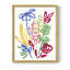 «Bold Brushstroke Blooms I», reproduction encadrée - bois massif-1927490950-1927490952