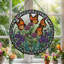 Panneau de vitrail de jardin Butterfly H 12 po-1877872775