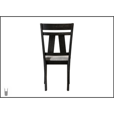 5Pc Extendable Dining Table Set With Upholstered Chairs, Two Self-Storing Leaves, Solid Wood Construction, Wheat Charcoal Two-Tone Finish