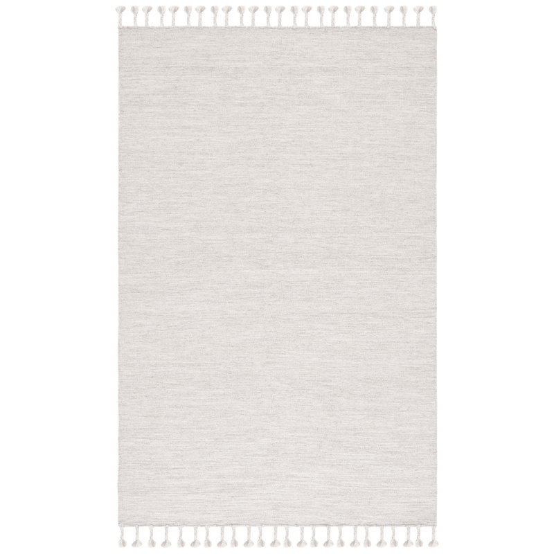 Dhurries Hand Loomed Wool Rug, Rectangle 5' x 8'
