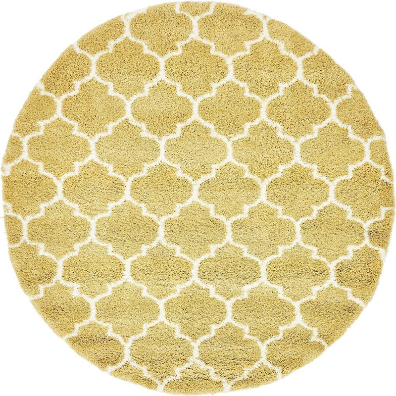 Abdirizak Geometric Indoor Rug, Round 8'